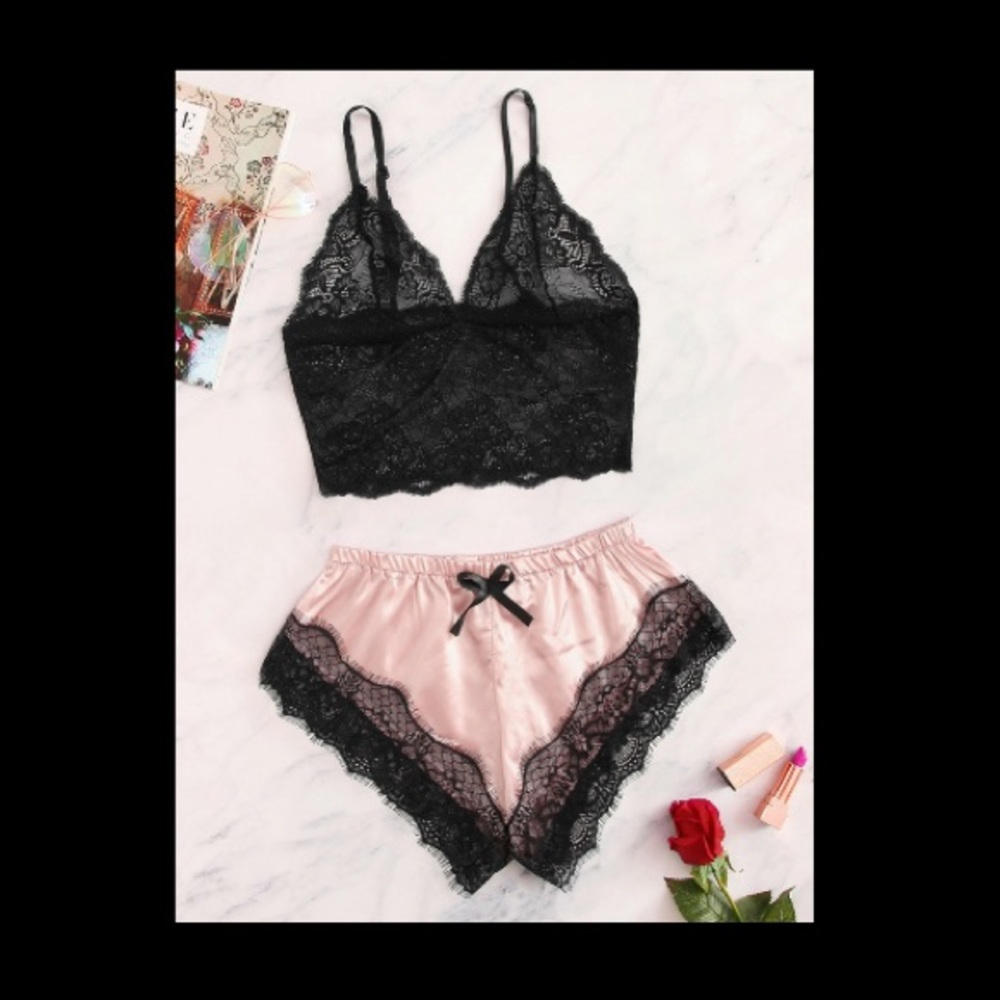 NWT Lace/Silk Sleepwear set